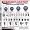 Service Caster 3'' Blue Poly Wheel Swivel 7/16'' Grip Ring Stem Caster Set 2 Brakes, 4PK GR20S314-PPUB-BLUE-TLB-716138-2-S-2 - alternate 3